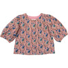 Girls Brooke Top, Mauveglow Vine Floral - Shirts - 1 - thumbnail