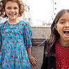 Girls Evelyn Dress, Blue Dandelion - Dresses - 2