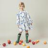 Girls Charlie Dress, Blue Horses - Dresses - 2