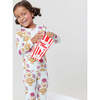 Kids Bamboo PJ Set, Pink Dandelions - Pajamas - 2