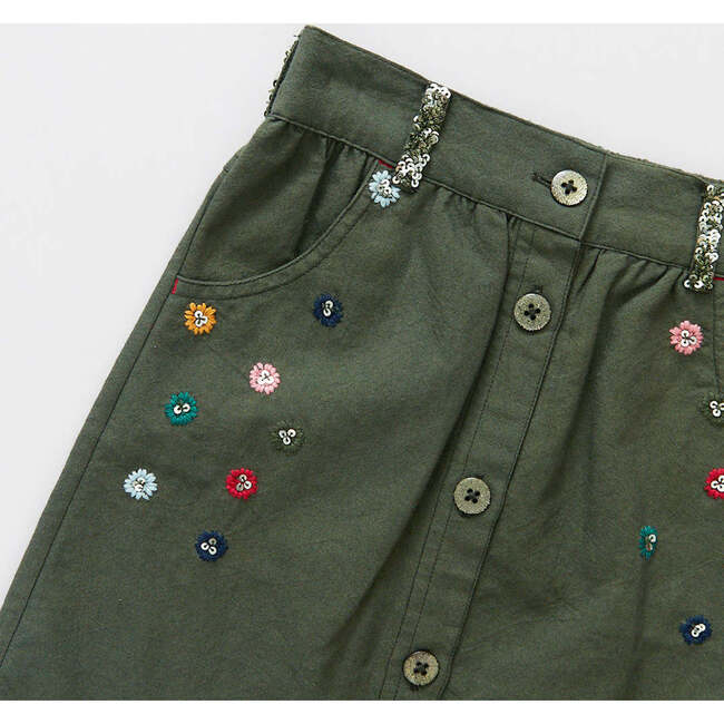 Girls Ellery Skirt, Four Leaf Clover - Skirts - 3