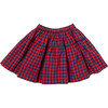 Girls Maribelle Skirt, Navy and Red Gingham - Skirts - 5
