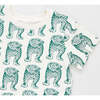 Kids Organic Tee, Green Tiger - Shirts - 3