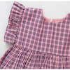 Girls Kit Dress,  Pink and Navy Plaid - Dresses - 3