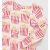 Kids Bamboo PJ Set, Pink Popcorn - Pajamas - 3