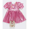 Girls Lame Laurie Dress, Pink - Dresses - 5