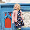 Girls Cable Constance Sweater- Dusty Rose - Cardigans - 2