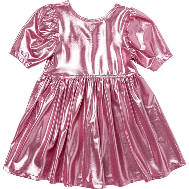 Girls Lame Laurie Dress, Pink - Dresses - 6