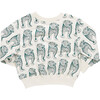 Kids Organic Sweatshirt, Green Tiger - Sweatshirts - 4