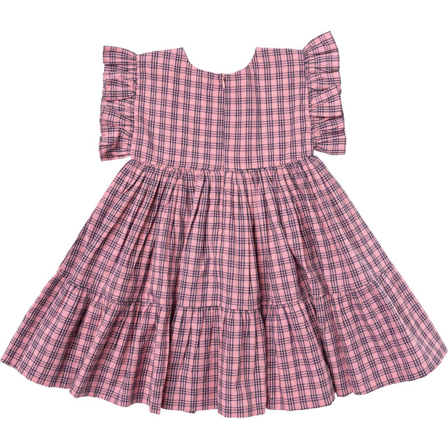 Girls Kit Dress,  Pink and Navy Plaid - Dresses - 6