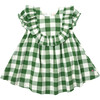 Girls Brayden Ruffle Dress, Juniper Gingham - Dresses - 1 - thumbnail