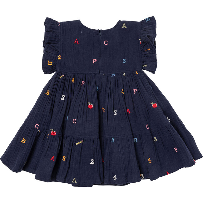 Girls Kit Dress, Alphabet Embroidery - Dresses - 7