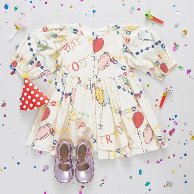 Girls Brooke Dress, Birthday Garland - Dresses - 3