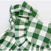 Girls Brayden Ruffle Dress, Juniper Gingham - Dresses - 3