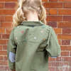Girls Army Jacket, Four Leaf Clover - Jackets - 3