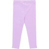 Girls Organic Rib Legging, Lavender - Leggings - 2