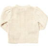 Girls Cable Constance Sweater, Cream - Cardigans - 7