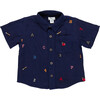 Boys Jack Shirt, Alphabet Embroidery - Shirts - 1 - thumbnail
