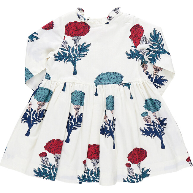 Girls Autumn Dress, Classic Marigold - Dresses - 5