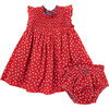 Baby Girls Stevie Dress Set, Tiny Red Roses - Dresses - 1 - thumbnail