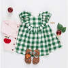 Girls Brayden Ruffle Dress, Juniper Gingham - Dresses - 6