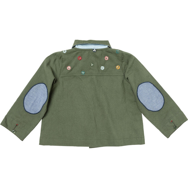 Girls Army Jacket, Four Leaf Clover - Jackets - 6