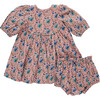 Baby Girls Rowan Dress Set, Mauveglow Vine Floral - Dresses - 1 - thumbnail