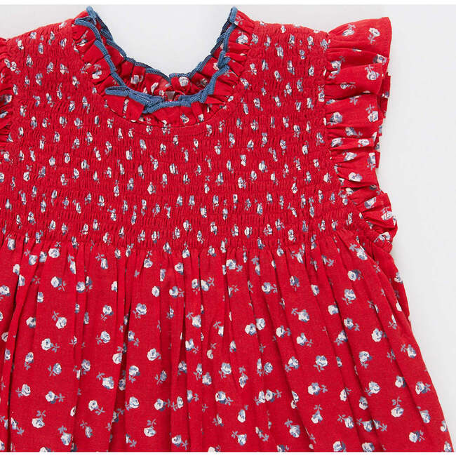 Baby Girls Stevie Dress Set, Tiny Red Roses - Dresses - 3