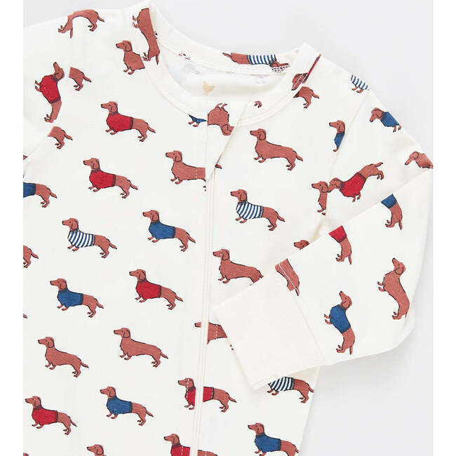 Baby Organic Romper, Sweater Dogs - Pajamas - 2
