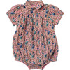Baby Girls Petal Collar Bodysuit- Mauveglow Vine Floral - Bodysuits - 1 - thumbnail