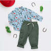Boys Pull-On Pant, Four Leaf Clover - Pants - 6