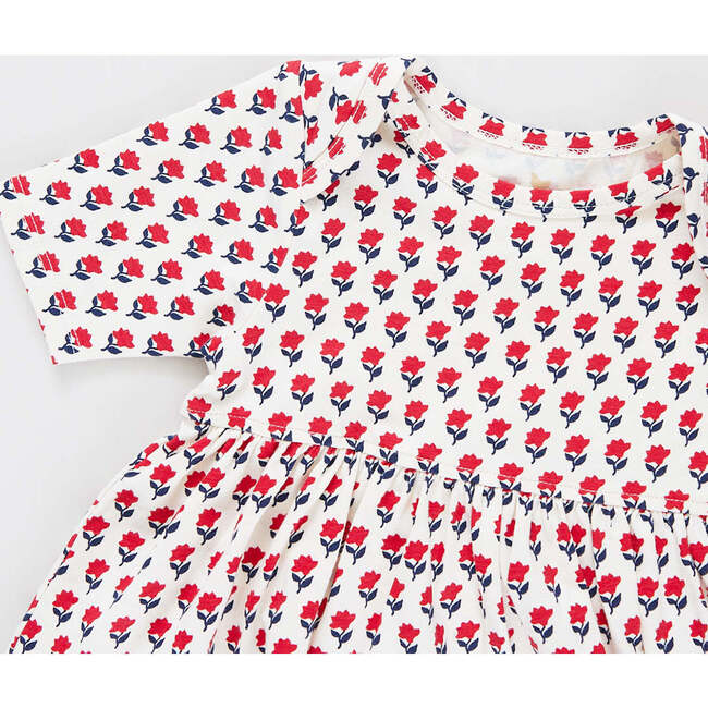 Baby Girls Organic Steph Dress, Tiny Flower - Dresses - 2