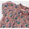 Baby Girls Petal Collar Bodysuit- Mauveglow Vine Floral - Bodysuits - 2