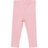 Baby Girls Organic Rib Legging, Brandied Apricot - Leggings - 1 - thumbnail