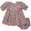 Baby Girls Rowan Dress Set, Mauveglow Vine Floral - Dresses - 4