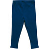 Baby Girls Organic Rib Legging, Navy - Leggings - 2