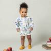 Baby Girls Charlie Bubble, Blue Horses - Onesies - 2