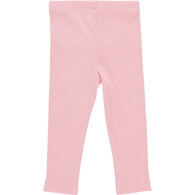 Baby Girls Organic Rib Legging, Brandied Apricot - Leggings - 2