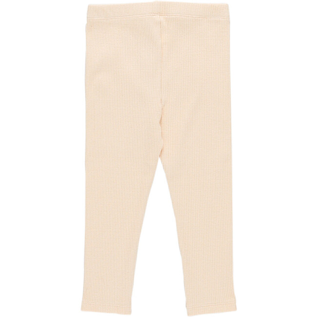 Baby Girls Organic Rib Legging, Cream