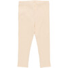 Baby Girls Organic Rib Legging, Cream - Leggings - 2