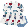 Baby Girls Autumn Dress Set, Classic Marigold - Dresses - 3