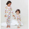 Baby Bamboo Romper, Pink Dandelions - Pajamas - 2