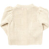 Baby Girls Cable Constance Sweater, Cream - Sweaters - 4