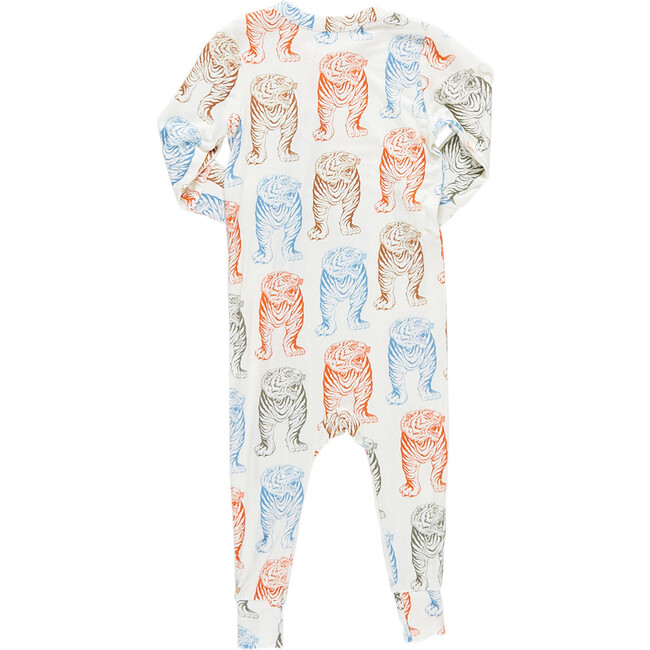 Baby Bamboo Romper, Multi Tiger - Pajamas - 3