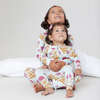 Baby Bamboo Romper, Pink Dandelions - Pajamas - 4