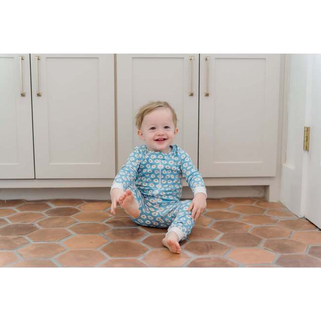 Parker Boys' Zipper Pajama, Donuts Blue - Pajamas - 3