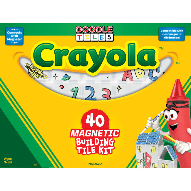 Crayola Doodle Magnetic Tiles 40 Piece Set