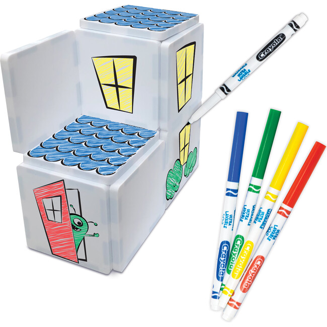 Crayola Doodle Magnetic Tiles 40 Piece Set - Magnetic Tiles - 5