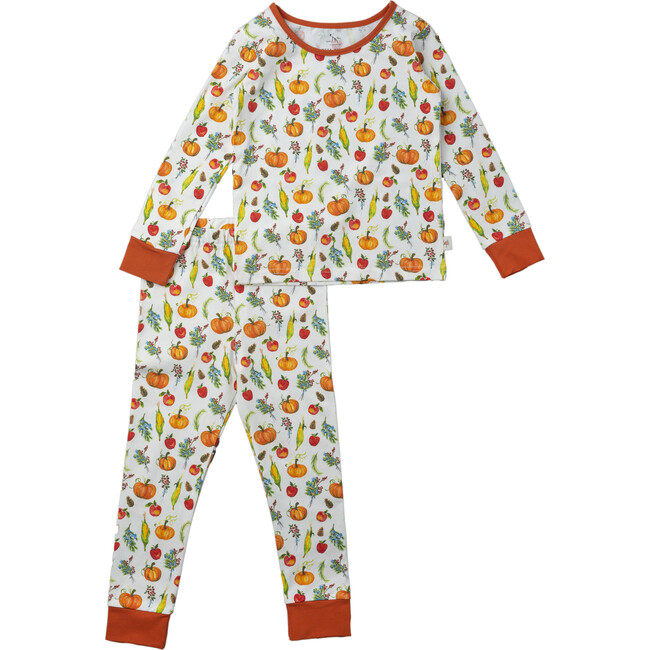 Two-Piece Long Sleeve Toddler Pajamas, Fall Harvest