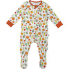 Double Zip Footed One Piece PJ, Fall Harvest Pumpkins - Footie Pajamas - 1 - thumbnail